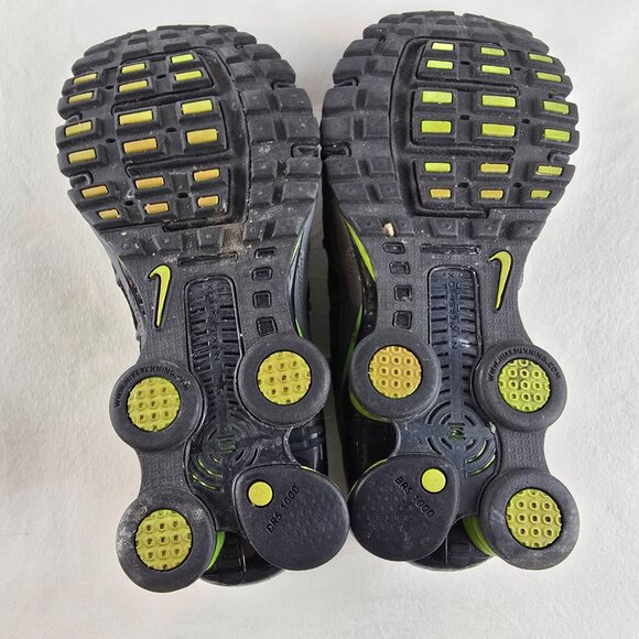 Nike Shox Running Shoes Womens 8 Black Green Gray NikeID Custom HRH Vintage - Picture 9 of 11